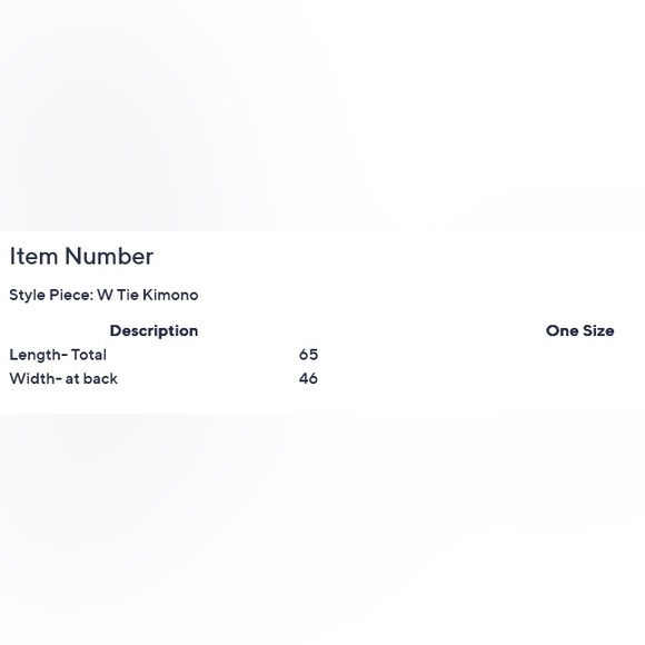 Lands End Tie Waist Kimono One Size - Picture 2 of 2